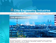 Tablet Screenshot of eliteengineeringindustries.com